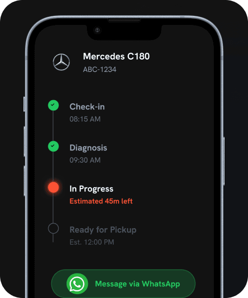 Watch it happen, live. — CarKit customer portal mockup